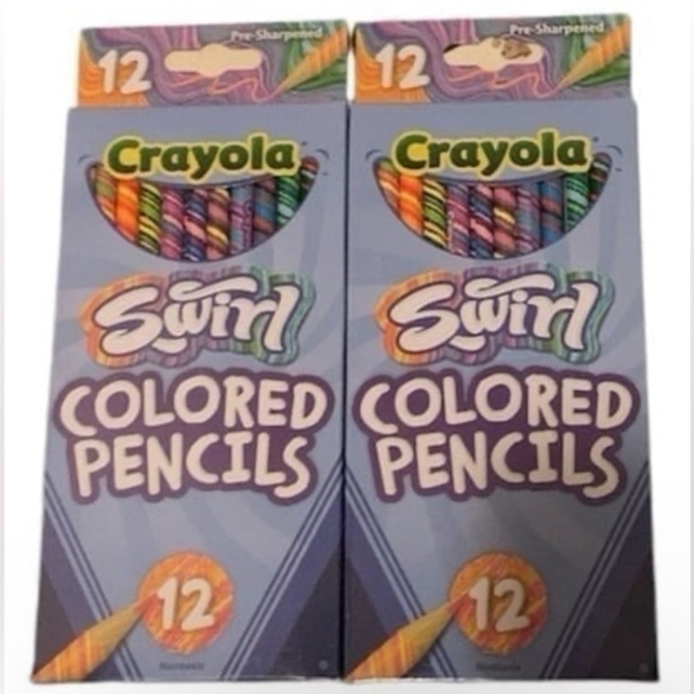 Crayola Swirl Colored Pencils, 12 Count (Lot of 2)